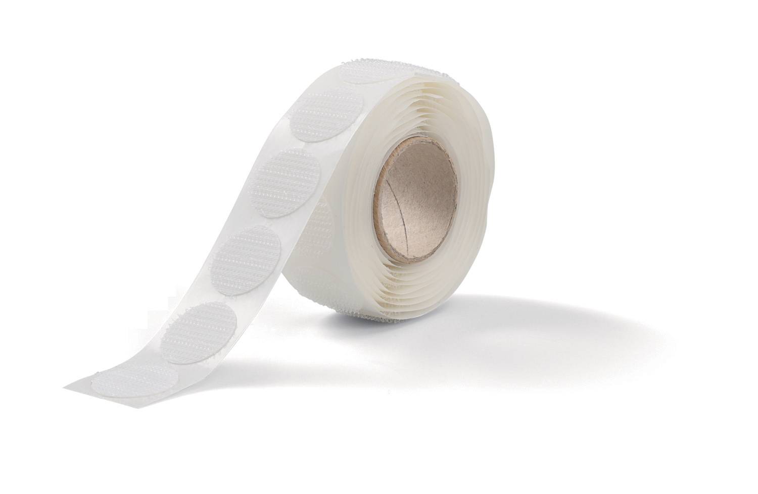 Klettpunkte selbstklebend 22mm VE=100 Stück weiß-2