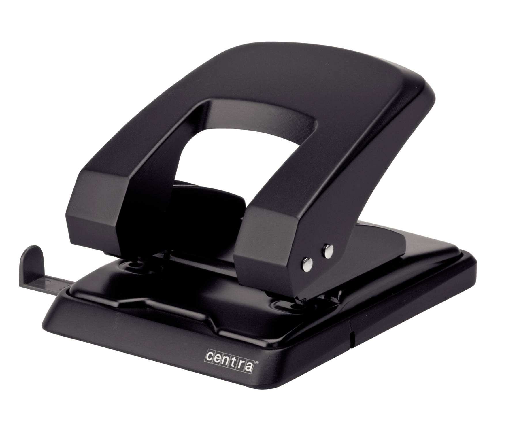 Locher HP40 Metall für 40 Blatt mit Anschlagschiene schwarz-3