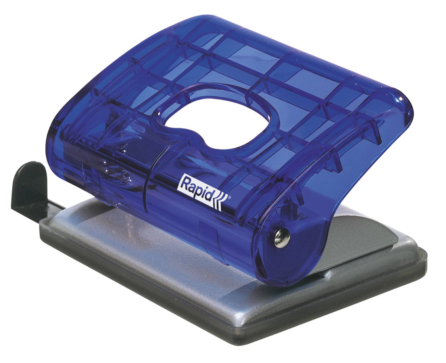 Bürolocher EC20 Kunststoff/Metall 20 Blatt transparent blau-1