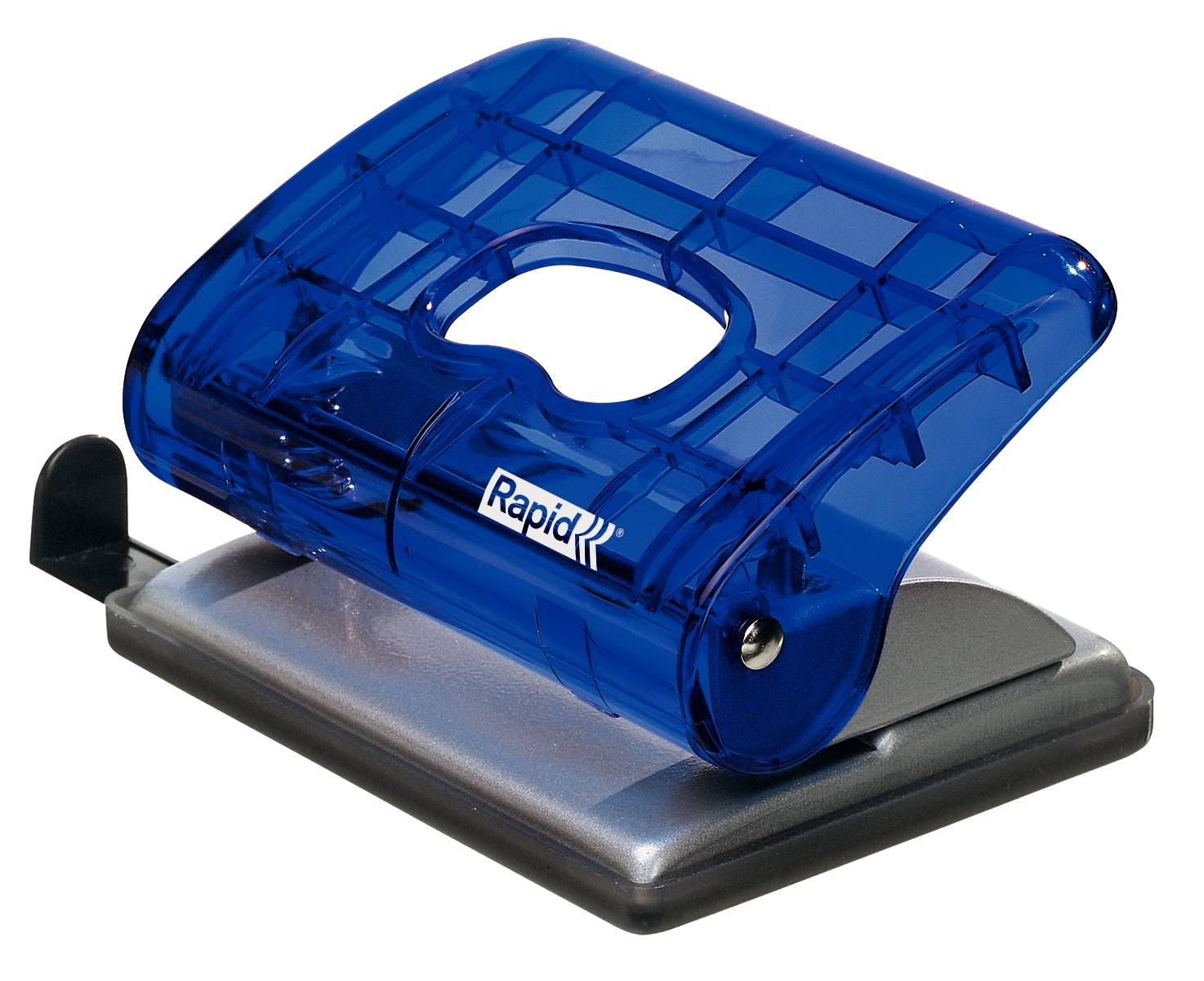 Bürolocher EC20 Kunststoff/Metall 20 Blatt transparent blau-2