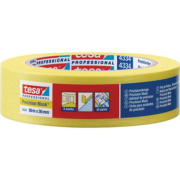 Präzisionskreppband tesa® 4334 Professional VE 30 Rollen Bandbreite 30 mm. Tesa SE 53207449-0