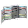 Schlüsselschrank 2-türig komplett mit Schlüsselanhängern 400 Haken HxBxT 550 x 730 x 140 mm. INTER Sicherheits