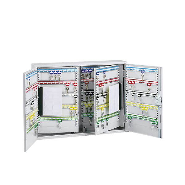Schlüsselschrank 2-türig komplett mit Schlüsselanhängern 400 Haken HxBxT 550 x 730 x 140 mm. INTER Sicherheits-1