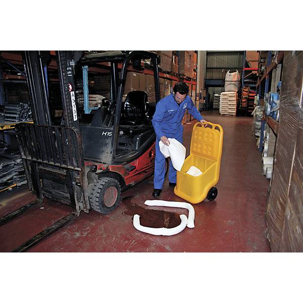 Streuwagen ideal für Schüttgut Inhalt 75 l gelb. TAKKT Industrial & Packaging GmbH 54683749-2