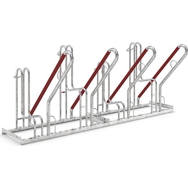 Anlehnparker Modell 4500 XBF einseitig 4 Einstellplätze. WSM Walter Solbach | Metallbau GmbH 11339849-0