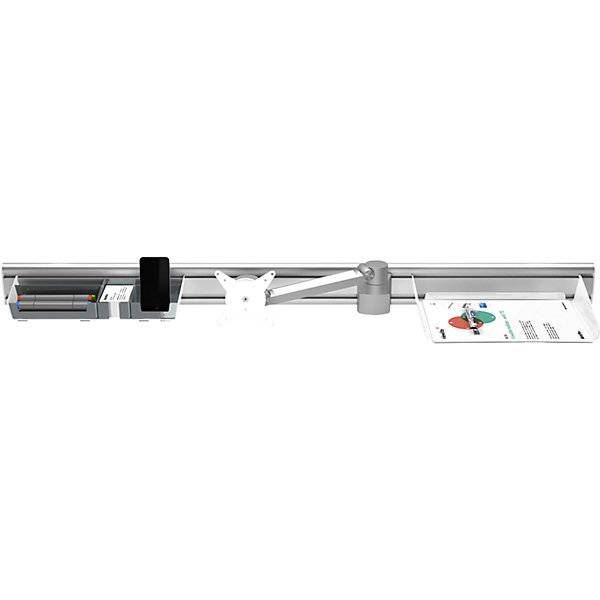 Wand-Schienensystem VIEWLITE HxBxT 90 x 1200 x 25 mm Tragfähigkeit 24 kg. Dataflex Deutschland GmbH 56892749-2