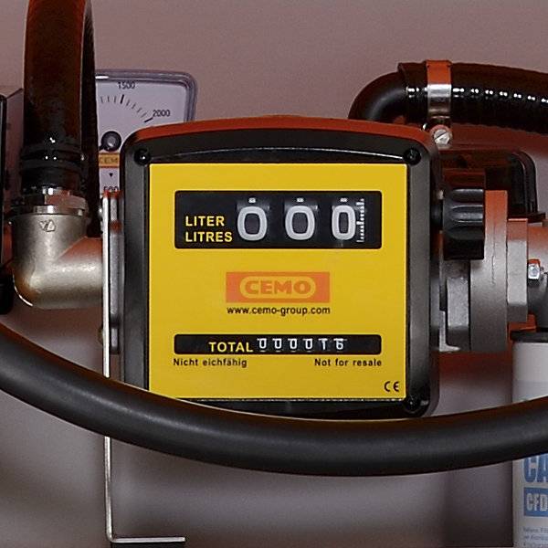 Zählwerk für CUBE-Dieseltank Tankanzeige 3-stellig schwarz / gelb. Cemo GmbH 12375949-0