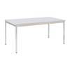 Mehrzwecktisch rechteckig BxH 1200 x 740 mm Tiefe 600 mm Platte lichtgrau Gestell verchromt. TAKKT Industrial