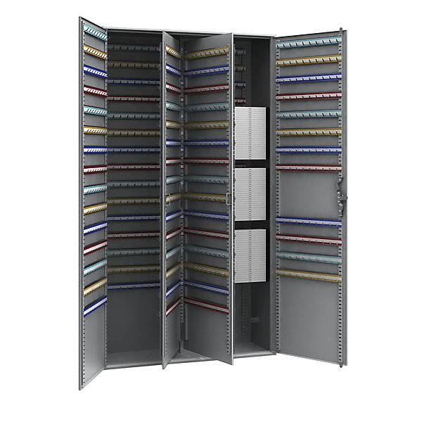 Schlüsselschrank 2-türig HxBxT 1300 x 730 x 250 mm 1170 Haken. INTER Sicherheits Service SP.ZO.O 57423649-0