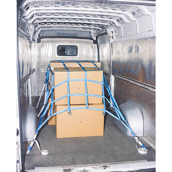 Ladungssicherungsnetz für Kleintransporter LxB 3945 x 2475 mm. TAKKT Industrial & Packaging GmbH 53218449-1
