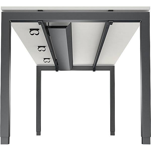 Kabelkanal CITO, für Breite 1200 mm, anthrazitgrau., BISLEY, 486541 49-1