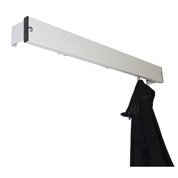 Garderobenleiste Aluminium Länge 1015 mm Distanzstück lichtgrau. SYPRO Wolf GmhH 52886349-0