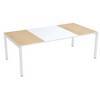 Konferenztisch easyDesk® HxBxT 750 x 2200 x 1140 mm weiß/Buche-Dekor. PAPERFLOW S.A.S | | LE HUB BATEMENT 5