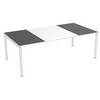 Konferenztisch easyDesk® HxBxT 750 x 2200 x 1140 mm weiß/anthrazit. PAPERFLOW S.A.S | | LE HUB BATEMENT 5 1ER