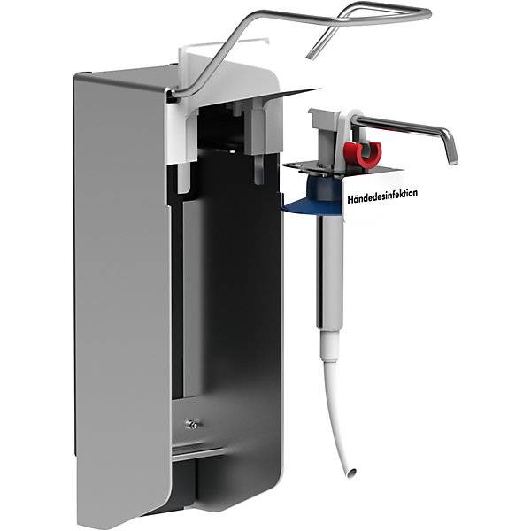 Universalspender 1 l Wandbefestigung mit Edelstahl-Armhebel für sensible Bereich. CWS Hygiene Deutschland GmbH