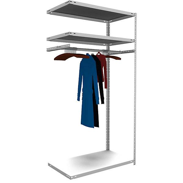 Garderoben-Regal-Schraubsystem HxBxT 2000 x 1000 x 600 mm Anbauregal. Jul. vom Hofe GmbH & CO. KG. Regale