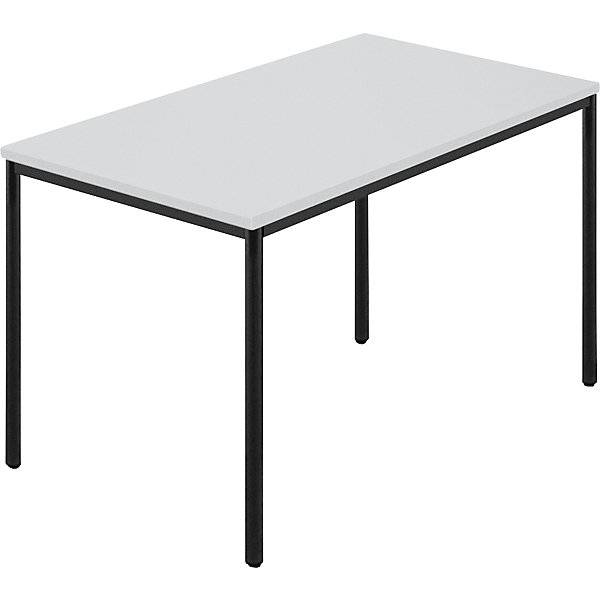 Rechtecktisch Rundrohr beschichtet BxT 1200 x 800 mm grau / anthrazit. SODEMATUB NAUDIN 92905049