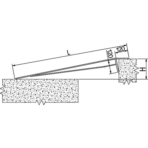 Überfahrbrücke mobil Tragfähigkeit 600 kg Überfahrlänge 1200 mm. Altec GmbH 55561449-4