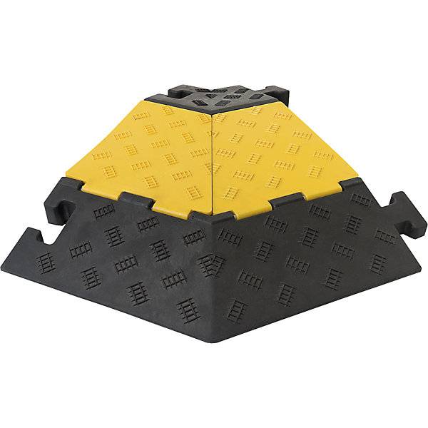 Kabelbrücke Höhe 50 mm Winkelstück rechts LxBxH 590 x 570 x 50 mm schwarz. Moravia Wiesbaden| Gesellschaft