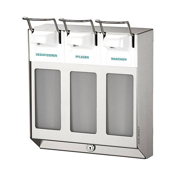 Reihenspender mit 3 Spendern à 1000 ml Edelstahl. Air-Wolf GmbH 48541849