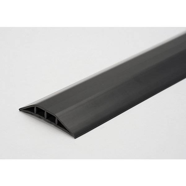 Kabelbrücke aus Kunststoff für Kabel und Schläuche bis Ø 10 mm schwarz 2 Kammern Länge 3 m. Ewald Hildebrandt-0
