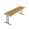 Klapptisch Doppel-T-Fuß-Gestell 1700 x 700 mm Gestell anthrazit Platte Buche-Dekor. 510537 49 Klappbarer
