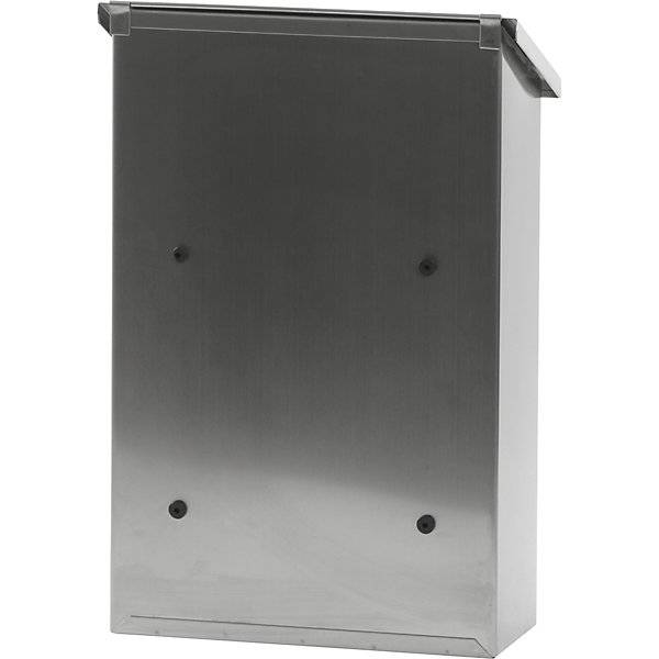Standard-Briefkasten Edelstahl HxBxT 400 x 280 x 115 mm. Vepa Bins Groothandel B.V. 97808949-2