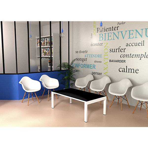 Beistelltisch easyDesk® HxBxT 400 x 1140 x 600 mm schwarz. PAPERFLOW S.A.S | | LE HUB BATEMENT 5 1ER ETAGE-1