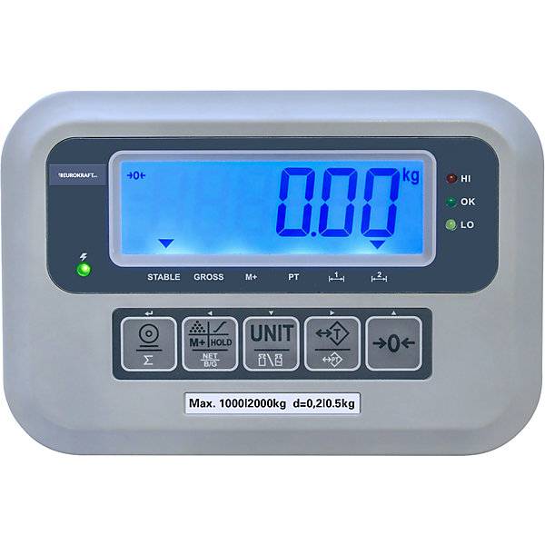 Durchfahrwaage Wägebereich bis 2000 kg ungeeicht Ablesbarkeit 200 / 500 g. TAKKT Industrial & Packaging GmbH-1
