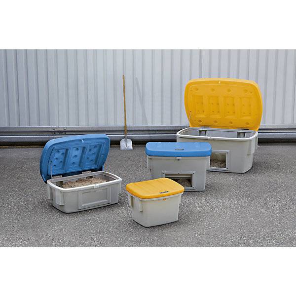Universal- und Streugutbehälter ohne Entnahmeöffnung 60 l Deckel orange. TAKKT Industrial & Packaging GmbH-1