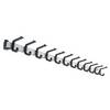 Garderobenleiste Aluminium Hakenabstand 100 mm Aluminium/schwarz 1200 mm 12 Haken. VAN ESCH BV c o