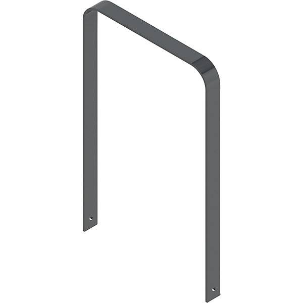 Fahrradanlehnbügel feuerverzinkt eisenglimmer gebogene Ausführung BxT 750 x 80 mm. Schake GmbH 58277249-0
