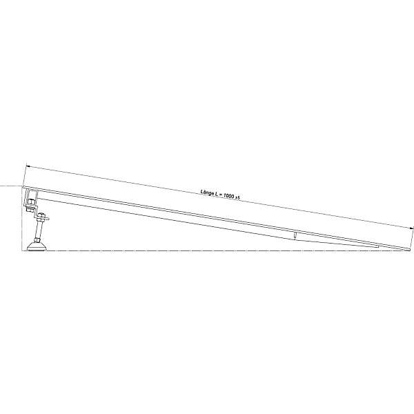 Keilbrücke variabel einstellbar Höhendifferenz 120 - 165 mm. Altec GmbH 54500149-1