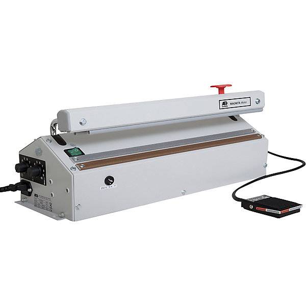 Folienschweiß-Tischgerät MAGNETA Standardausführung mit Pedal Schweißnaht LxB 620 x 3 mm. Audion Elektro GmbH