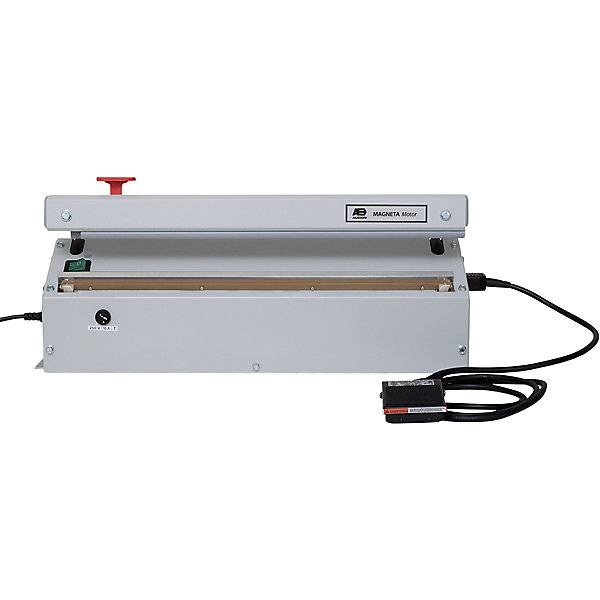Folienschweiß-Tischgerät MAGNETA Industrieausführung mit Pedal Schweißnaht LxB 420 x 5 mm. Audion Elektro GmbH