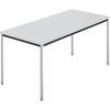 Rechtecktisch Vierkantrohr verchromt BxT 1500 x 800 mm grau. SODEMATUB NAUDIN 92853449