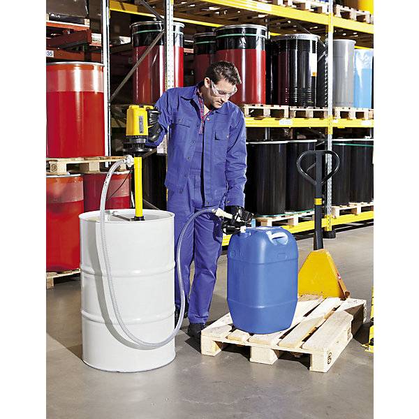 Elektrisches Fasspumpen-Set für Säuren Zubehör vormontiert. Lutz-Pumpen GmbH 75481949-1