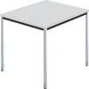 Rechtecktisch Vierkantrohr verchromt BxT 800 x 800 mm grau. 928488 49 Aufenthaltsraum