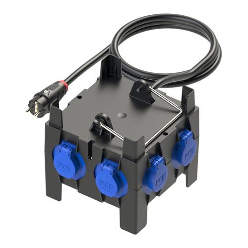 PC ELECTRIC 9030030 - Mobilverteiler "IMST MV" (Eingang: 1x Vollgummi-SK-Stecker + 2m Kabel | Ausgang: 7x-0