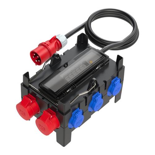PC ELECTRIC Mobilverteiler "ISCHL BV" (Eingang: 1x Stecker 400V/32A/5-pol + 2m Kabel | Ausgang: 2x CEE-Steckdose-0