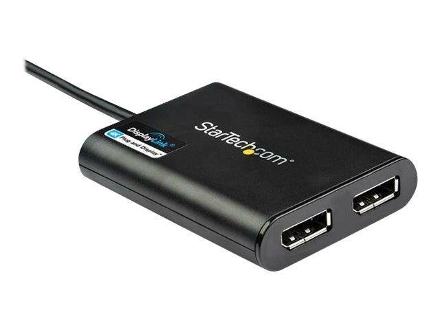 StarTech.com StarTech USB 3.0 to Dual DisplayPort Adapter 4K 60Hz, DisplayLink Certified, Video Converter with External-3