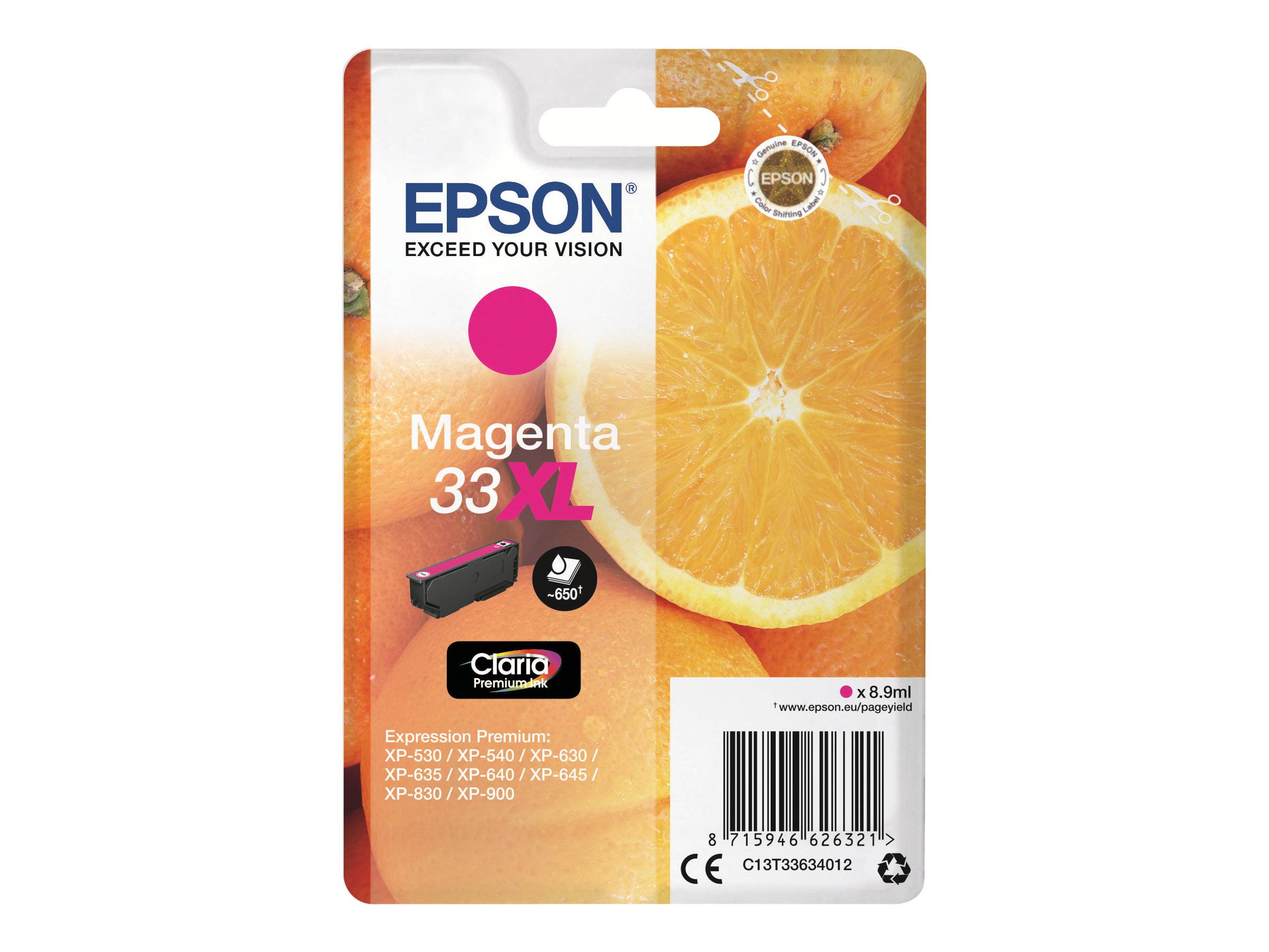 33XL - 8.9 ml - XL - Magenta - original-0