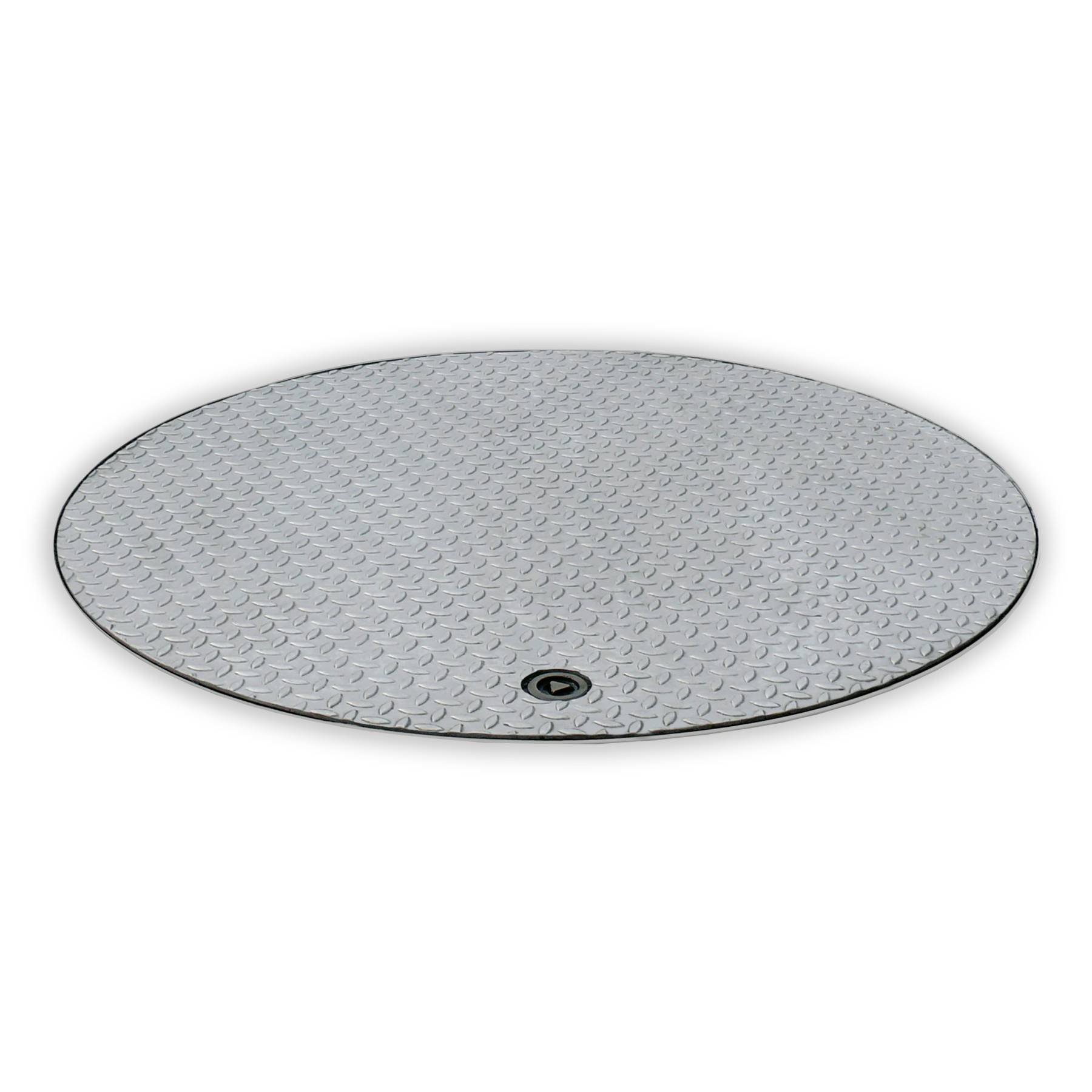 Hailo Schachtabdeckung HS8-R Edelstahl rund tagwasserdicht und geruchssicher Klasse D 400kN 800x800mm-0