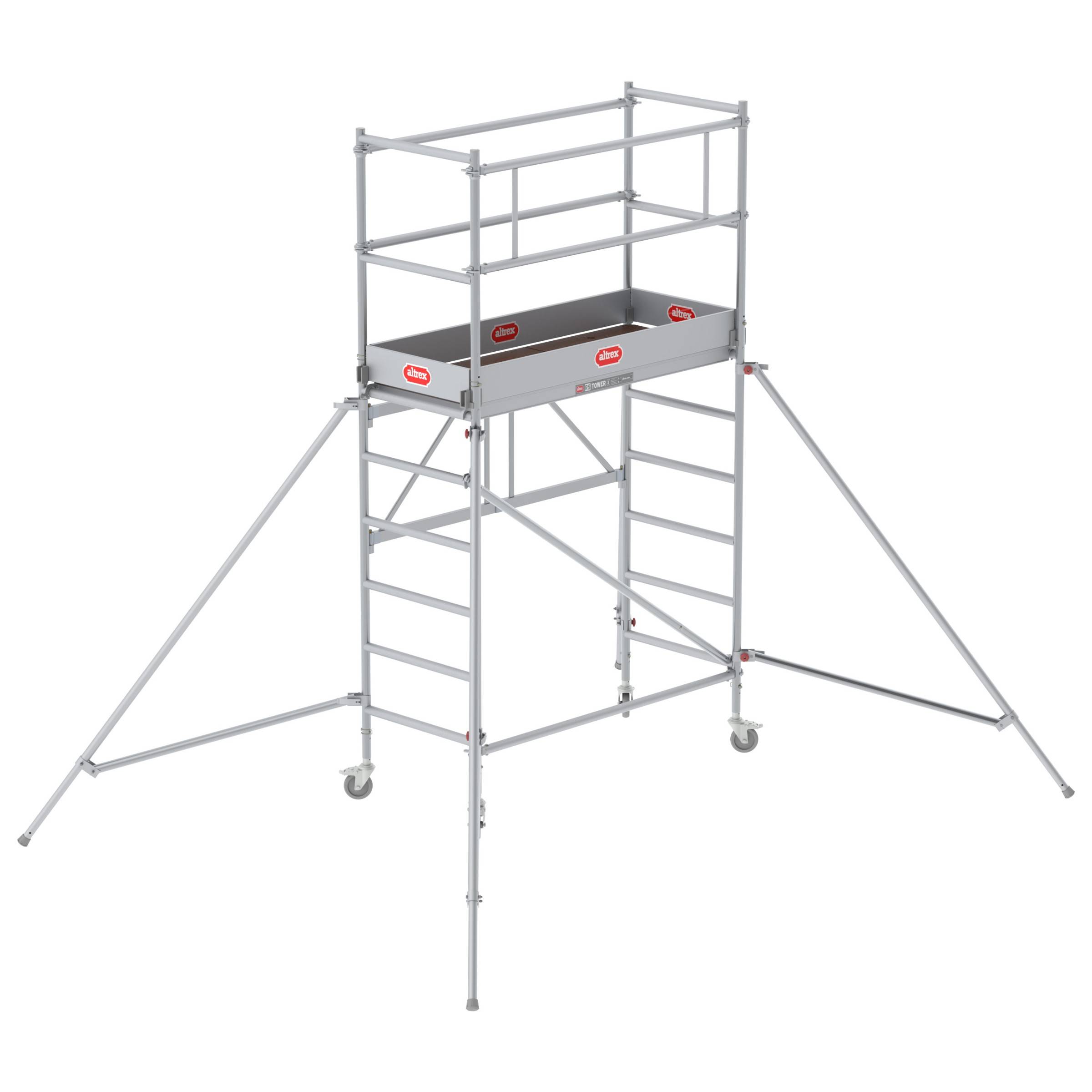 Altrex Klappgerüst RS Tower 34 Aluminium 0,75x1,65m schmal 3,80m Arbeitshöhe-0