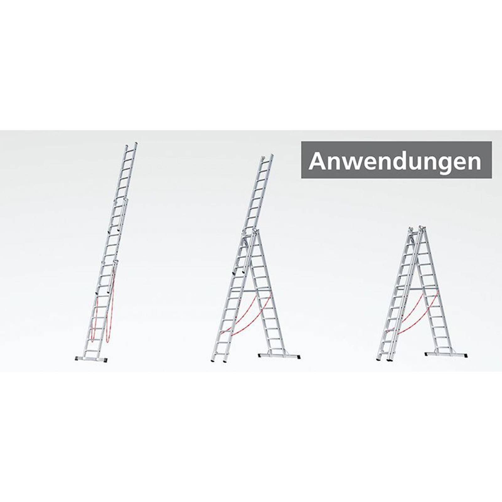 Euroline 207 Mehrzweckleiter 3x11 Sprossen-3