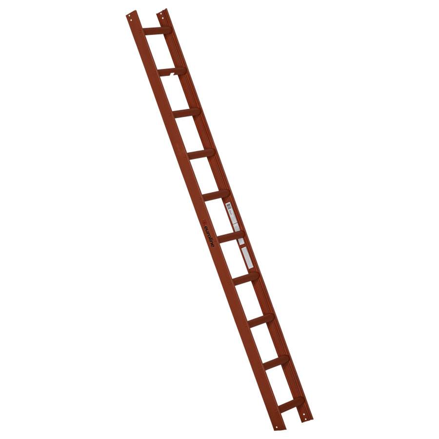 Euroline Premium Kaminkehrerleiter 10 Sprossen RAL8004 Rot-0