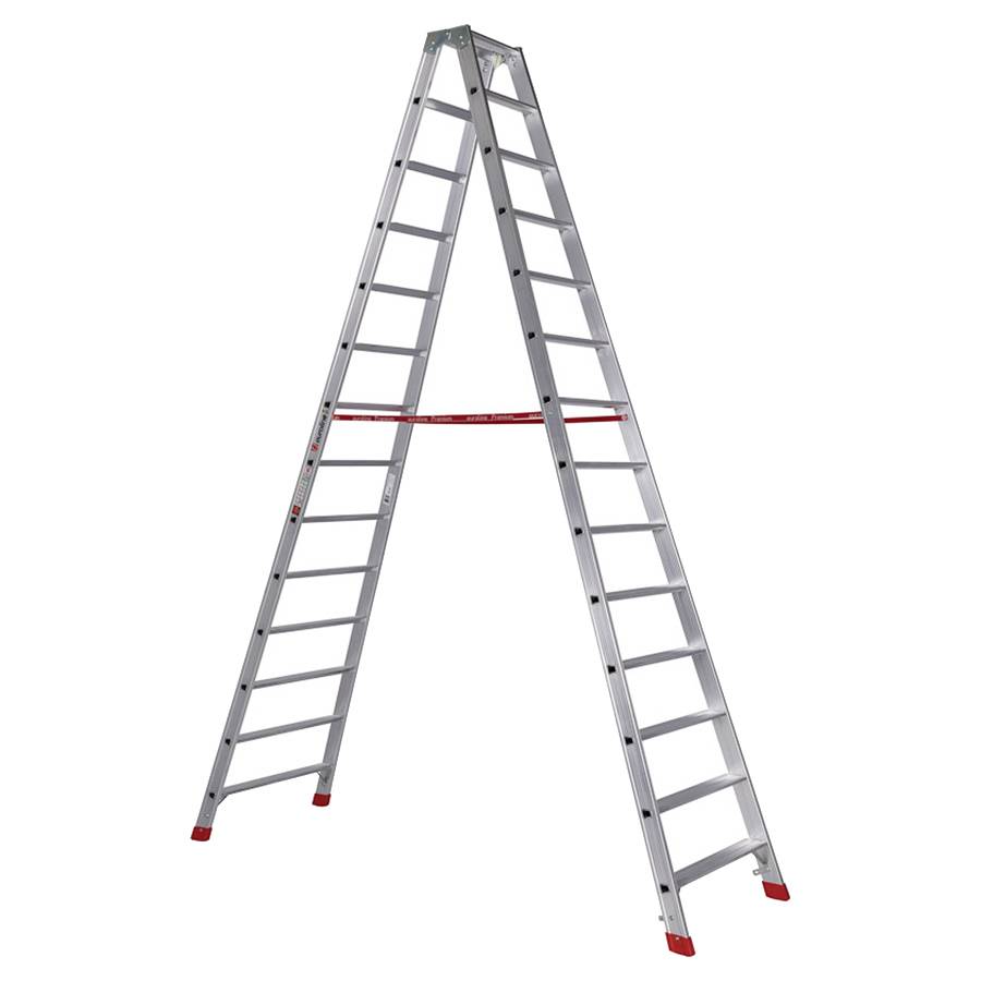 Euroline Premium 30577 Stufenstehleiter 2x14 Stufen-0