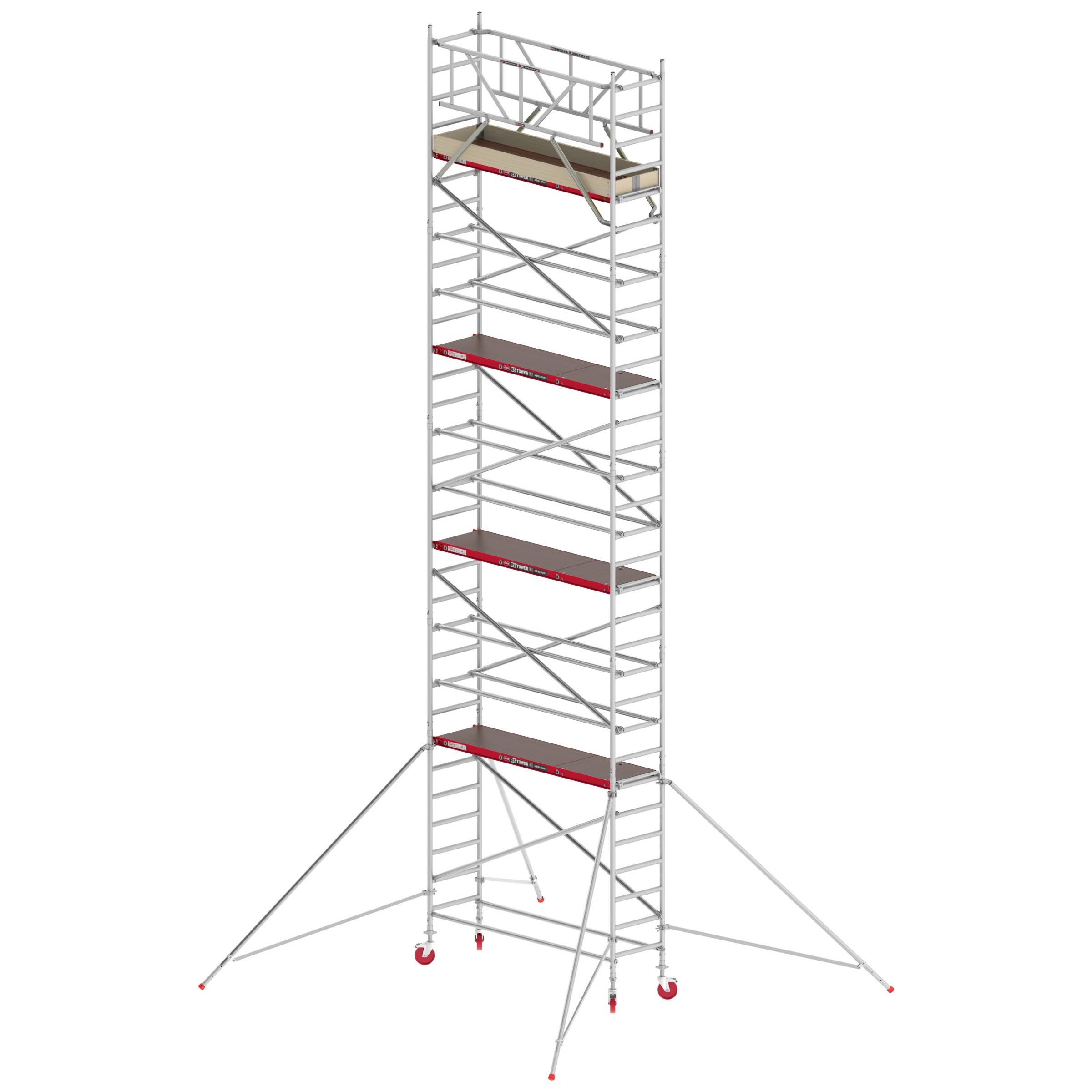 Altrex Fahrgerüst RS Tower 41 Alu mit Holz-Plattform 10,20m AH breit 0,75x1,85m-0