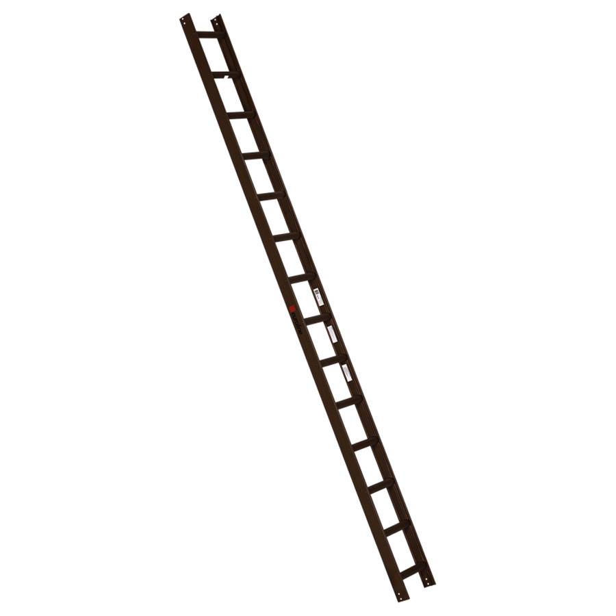 Euroline Premium Kaminkehrerleiter 14 Sprossen RAL8014 Braun-0