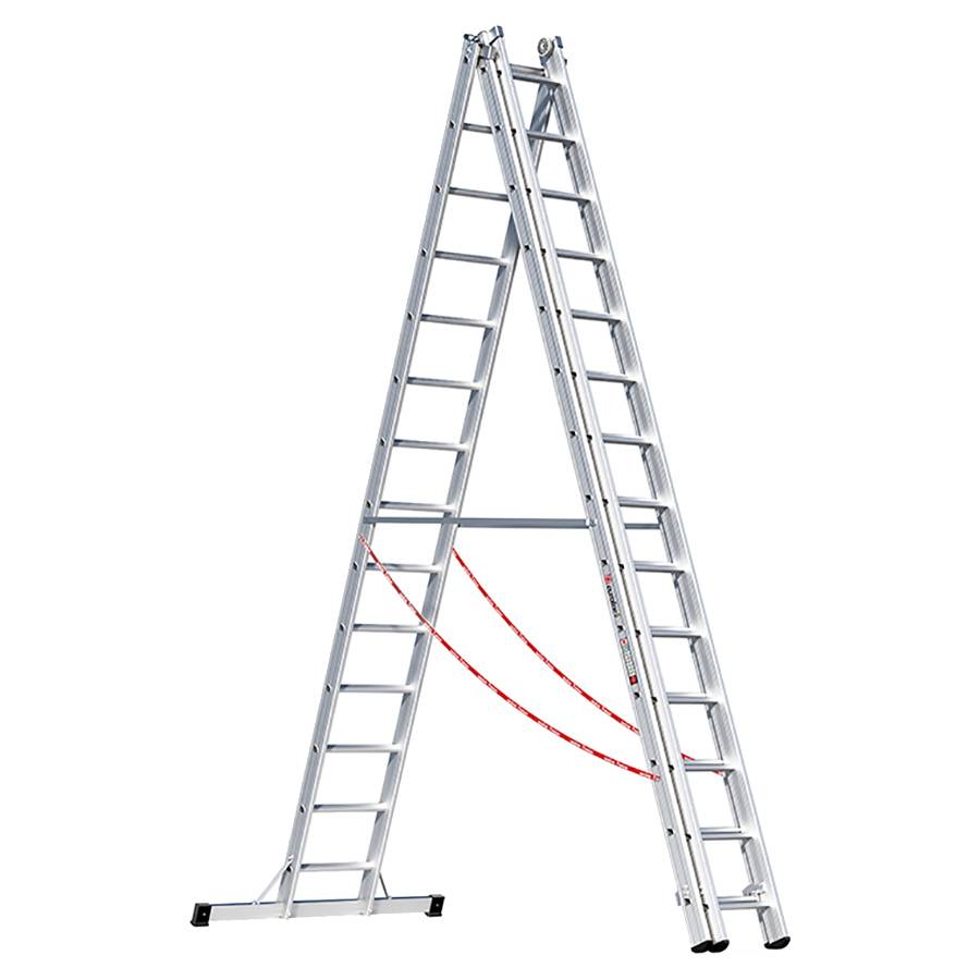 Euroline Premium 307 Mehrzweckleiter 3x14 Sprossen-1